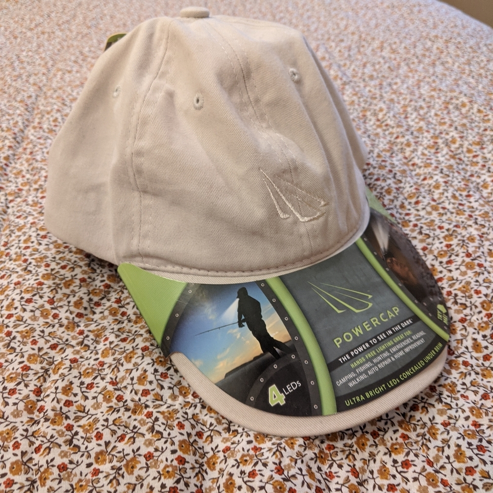 Brim cap with LED lights